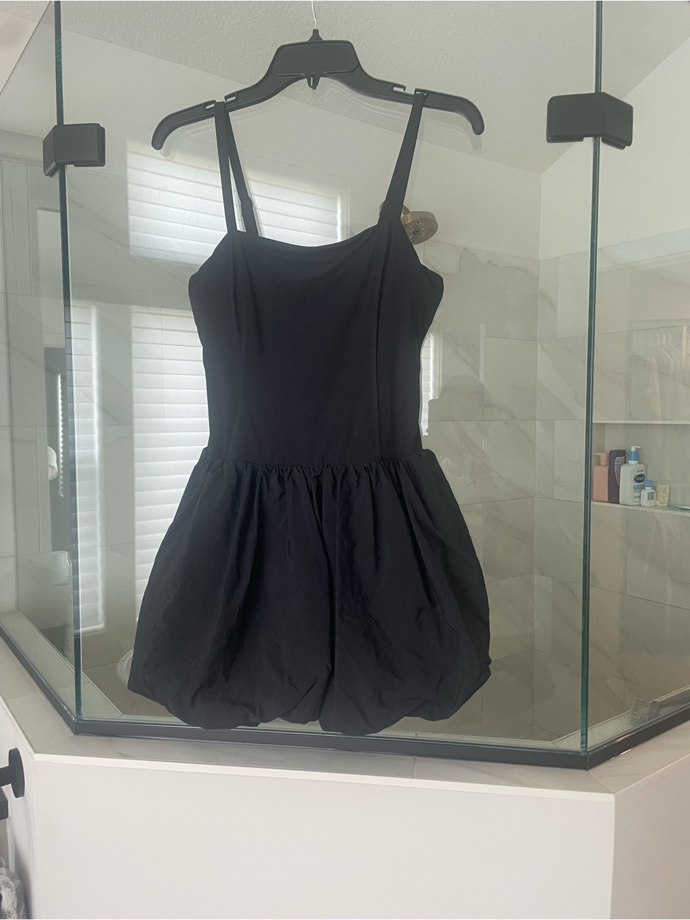 JoyLab Black Mini Bubble Dress- Skort